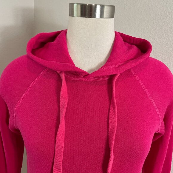 Free City Womens XS Pink Pullover Hoodie Life Nature Love Cotton USA Sweatshirt - Picture 2 of 9